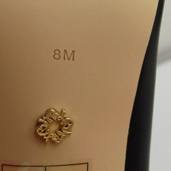 NEW WHITE HOUSE BLACK MARKET  Tall Double Buckle Boot Pointed Toe Black Size 8 - Picture 6 of 10